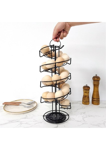 Yumurta Tutucu - Mutfak Için Serbest Duran Yumurta Depolama Döndürülebilir. Yumurta Kaymaz Taban B (Yurt Dışından) fırsatları