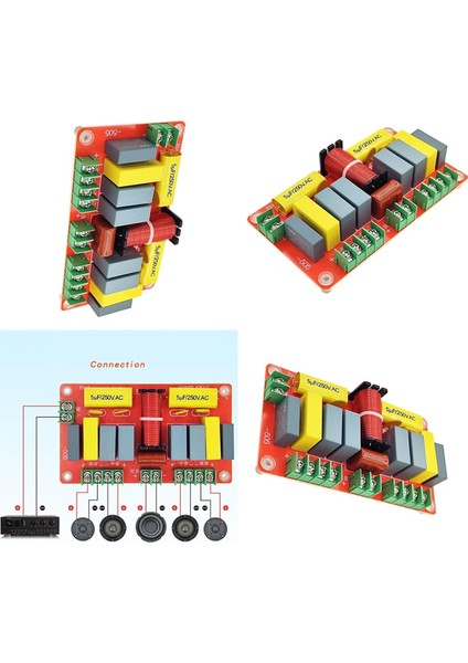 250W Crossover Modülü 2 Yüksek 2 Orta ve 1 Düşük Beş Crossover Hifi Hi-Fi Ev Sinema Ses Crossover Aksesuarları (Yurt Dışından) fiyatları