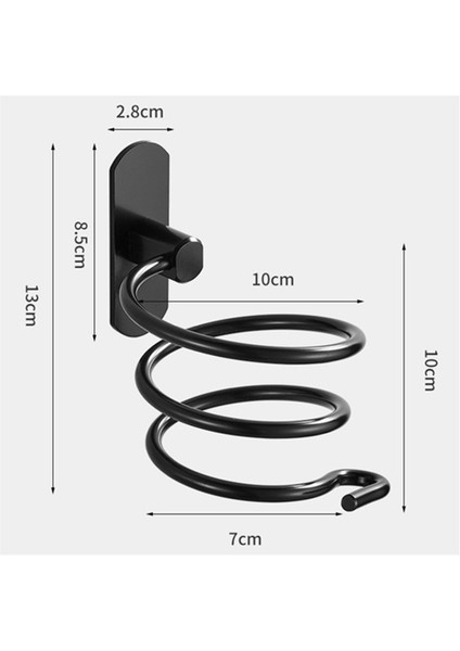 Duvara Monte Saç Kurutma Makinesi Tutucu Spiral Saç Bakım Aletleri Askı Rafı Düzenleyici Saç Kurutma Makinesi Depolama Düzenleyici Altın (Yurt Dışından) fiyatları