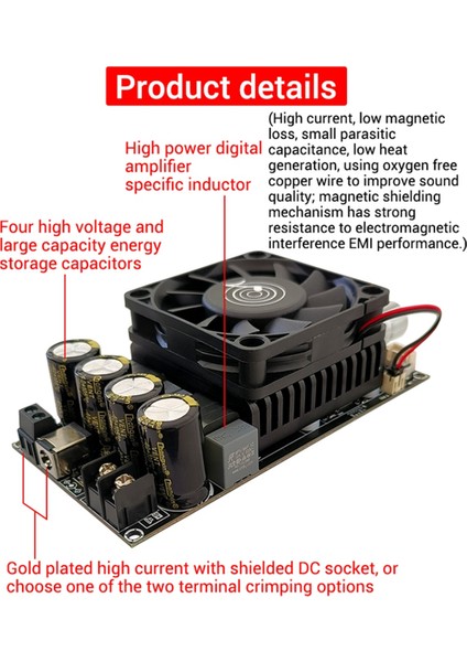 ZK-6001 Dijital Güç Amplifikatörü Kartı 2.1 Kanal 600W Subwoofer TPA3225 Bluetooth Amplifikatör Modülü Korumalı Kablo A (Yurt Dışından) fırsatları
