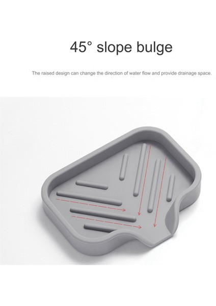 Kendiliğinden Boşalan Sabun Barı Tutucu Silikon Mutfak Lavabosu Sabunluk Tepsi Tezgah Düzenleyici S Siyah (Yurt Dışından) fiyatları