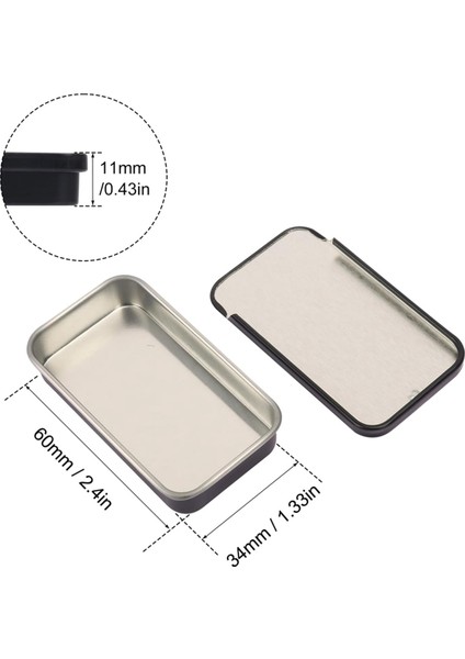 50 Adet 2.36X1.3X0.43 Inç, Sürgülü Üstlü Teneke Kutular, Teneke Kutu Konteyner, Küçük Eşyalar Için Kapaklı Saklama Kutuları (Yurt Dışından) fiyatları