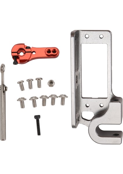 Servo Parabolik Anahtar Cihazı Hava Aracı Atış Cihazı + Uzaktan Kumandalı Araba Rc Kırmızı 25T Servo Kolu (Yurt Dışından)
