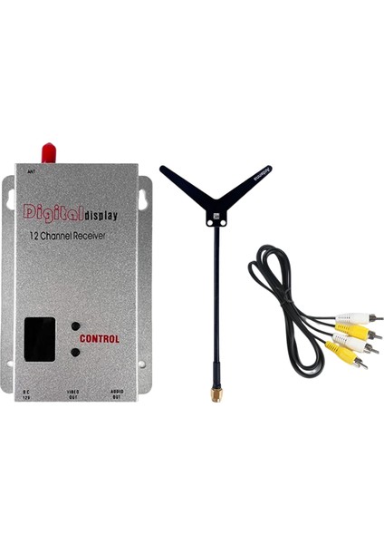 1.2g 1.5W Fpv Vrx Alıcı + Y Tipi Anten 12CH 1500MW Uzun Menzilli Fpv Drone Rc Modeli Için Ses Video Alıcısı (Yurt Dışından)