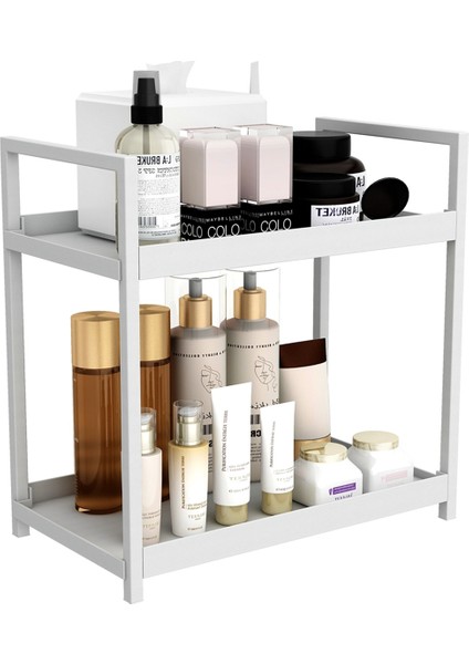Raf Banyo Tezgahı Depolama Rafı Kozmetik Rafı Mutfak Baharat Rafı (Yurt Dışından)