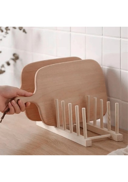 Sofra Takımı Süzgeç Rafı, Tabak Rafı, Kesme Tahtası Ahşap Kurutma Rafı, Tabak Kapağı Ahşap Sergileme Rafı (Yurt Dışından) fırsatları