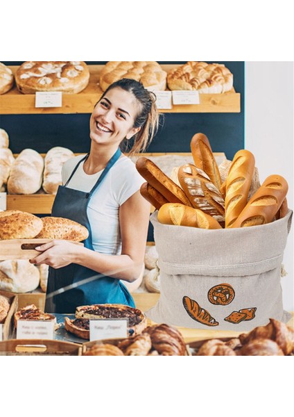 Ekmek Torbası Tekrar Kullanılabilir Pamuklu Bağcıklı Saklama Çantası Ev Yapımı Ekmek Taze Çevre Dostu Mutfak Saklama Çantası (Yurt Dışından) modelleri