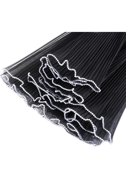 3 Adet Buket Sarma Kağıdı, Her Inci Kenar Çiçek Paketleme Kumaşı Için 11IN x 4,5 Yard, (Siyah) (Yurt Dışından)