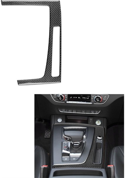 Audi Q5L Fy Sq5 2018-2024 Lhd Orta Konsol Vites Paneli Dış Çerçeve Trim Sticker Çıkartması Için Gerçek Karbon Fiber (Yurt Dışından) modelleri