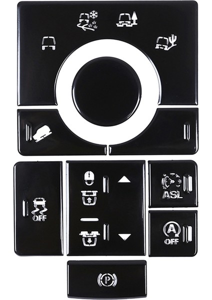 Land Rover Range Rover Sport 2014-2016 Için Araç Iç Döşeme Orta Konsol Arazi Modu Ayarlama Düğmesi Etiketi (Yurt Dışından)