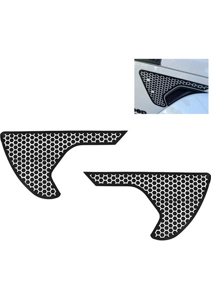 Yan Çamurluk Havalandırma Petek Çıkartmaları, Jeep Wrangler Jl / Gladiator Jt 2018-2024 Için Önceden Kesilmiş Siyah Pvc Etiket (Yurt Dışından) fırsatları