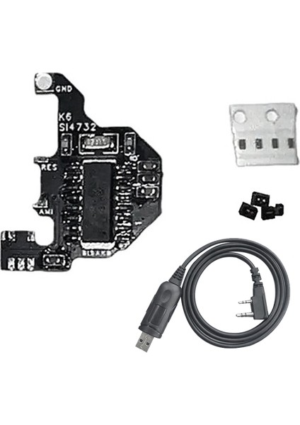 SI4732 Kısa Dalga Radyo Modülü + Quansheng Uvk5/uvk6 Dıy Kısa Dalga Modifikasyon Modülü Kiti Için USB Programlama Kablosu (Yurt Dışından)