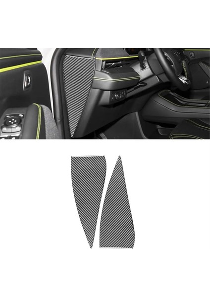 Ford Mustang Mach-E 2021-2024 Araç Gösterge Paneli Yan Panel Kapağı Trim Sticker Iç Aksesuarlar Için Karbon Fiber (Yurt Dışından)
