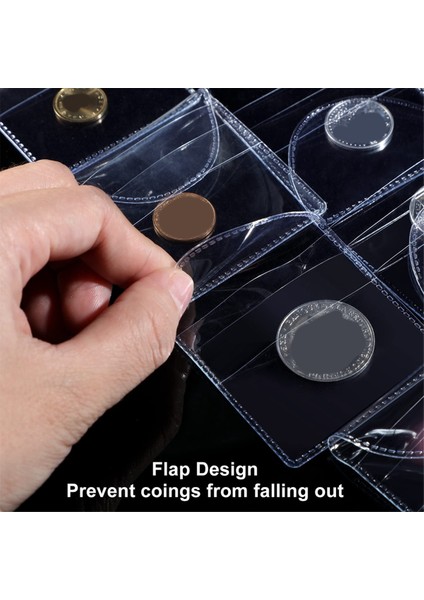 100 Adet Tek Cepli Madeni Para Çevirme, 2 Inç Bireysel Şeffaf Plastik Kovan Tutucular Madeni Para Tutucu Küçük Madeni Para Kovanları (Yurt Dışından) modelleri