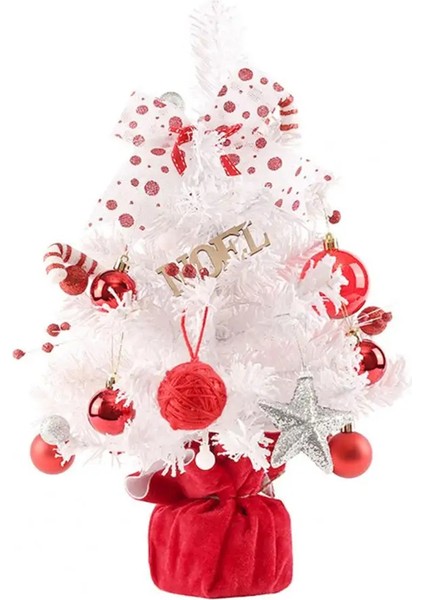 Mini Noel Ağacı Masaüstü Mini Dönen Noel Ağacı Müzik Kutusu Figürü Ev Için Işıklı Yapay Akınlı Ağaç (Yurt Dışından)