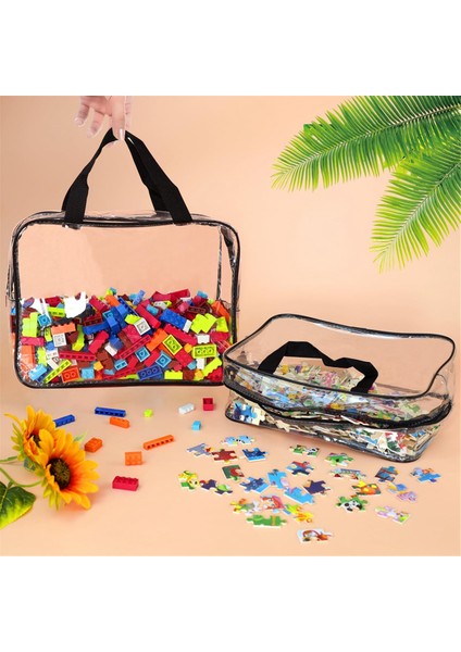 Etiketli Büyük Oyuncak Saklama Çantaları, Yeniden Kullanılabilir Şeffaf Pvc Tahta Oyunu Saklama, Fermuarlı Seyahat Su Geçirmez Düzenleyici Çantalar (Yurt Dışından) fırsatları