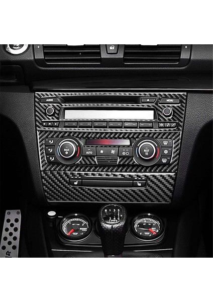 Bmw 1 Serisi E87 E81 E82 08-13 Için Karbon Fiber Lhd Orta Konsol Ac Radyo CD Düğmeleri Panel Döşeme Iç Aksesuarlar,c (Yurt Dışından) fırsatları