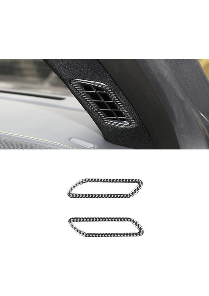 Ford Mustang Mach-E 2021-2024 Için Karbon Fiber A Sütunu Yan Hava Çıkış Havalandırma Kapağı Trim Sticker Iç Aksesuarlar (Yurt Dışından)