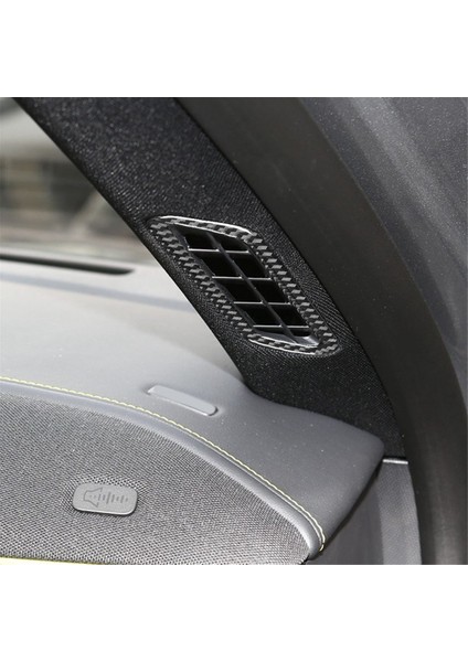 Ford Mustang Mach-E 2021-2024 Için Karbon Fiber A Sütunu Yan Hava Çıkış Havalandırma Kapağı Trim Sticker Iç Aksesuarlar (Yurt Dışından)