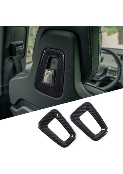 Rivian R1T R1S 2022 2023 2024 Koltuk Kancası Kapağı Dekoratif Panel Çerçeve Kaplaması Karbon Fiber (Yurt Dışından) fiyatları