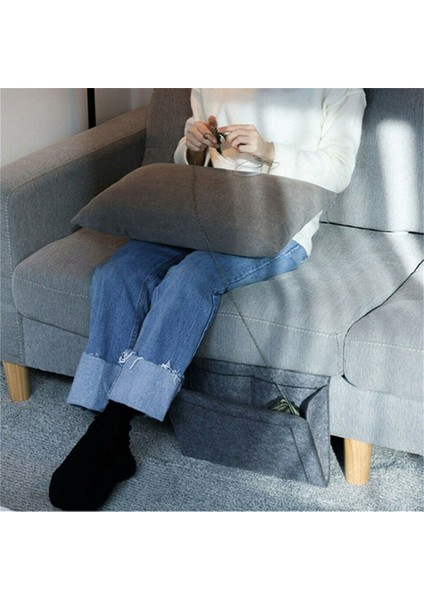 Keçe Yatak Başı Depolama Düzenleyici Kaymaz Yatak Başı Çantası Yatak Kanepe Yan Kese Askılı Kanepe Depolama Bej (Yurt Dışından) fiyatları