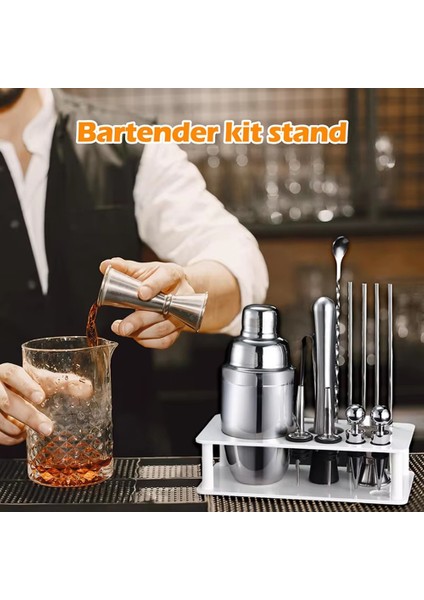 Beauty-Flier Kokteyl Çalkalayıcı Seti Standı, Barmen Kitleri Depolama Tutucusu, Kokteyl Severler Için Kokteyl Barmenlik Seti Standı, B (Yurt Dışından) modelleri
