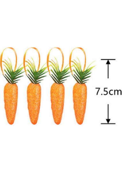 S-Paskalya Havuç Asılı Süsler - Paskalya Dekorasyonu Için 12 Adet Premium Köpük Parıltılı Yapay Havuçlar (Yurt Dışından) fırsatları