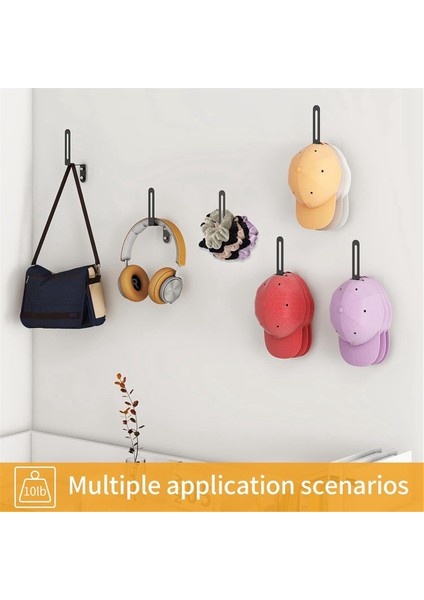 Duvara Şapka Askısı 6 Paket, Duvara Şapka Kancaları, Duvara Metal Beyzbol Şapka Askısı, Beyzbol Şapkaları Için Şapka Depolama (Yurt Dışından) modelleri