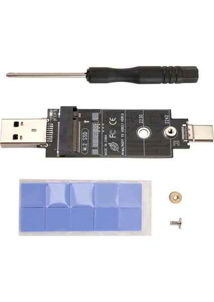 Çift Protokol Tip-C Tip-A M.2 Nvme Pcıe Ngff Usb3.1 Gen2 10GBPS M2 SSD Kasa Adaptör Kartı 2230/2242 SSD Desteği (Yurt Dışından) modelleri