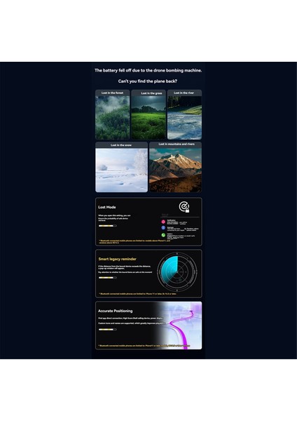 Djı Neo Için Startrc Drone Bulucu Drone Takip Siren Djı Neo Için Hızlı Konumlandırma Kayıp Uçuş Bulucu Uzaktan Alarm Aksesuarları (Yurt Dışından)