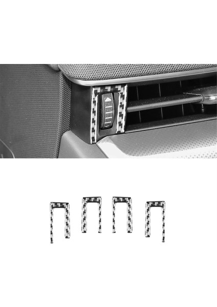 Ford Mustang Mach-E 2021-2024 Orta Konsol Hava Çıkış Havalandırma Kapağı Trim Sticker Iç Aksesuarlar Için Karbon Fiber (Yurt Dışından) fiyatları