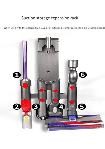 Elektrikli Süpürge Depolama Rafı Ev Temizlik Depolama Standı DYSON-/V8/V11/V12/V15 Elektrikli Süpürge Aksesuarları (Yurt Dışından) modelleri