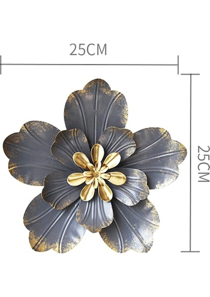 Metal Çiçek Duvar Sanatı Dekoru, Rustik Modern Çiçek Heykeli, 3D Duvar Sanatı Duvar Asılı Dekorasyonu Iç Mekan Oturma Odası Için (Yurt Dışından) fiyatları