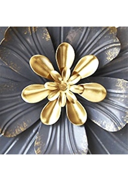 Metal Çiçek Duvar Sanatı Dekoru, Rustik Modern Çiçek Heykeli, 3D Duvar Sanatı Duvar Asılı Dekorasyonu Iç Mekan Oturma Odası Için (Yurt Dışından) modelleri