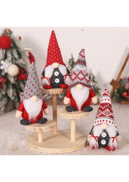 4 Adet Noel Cüceleri Peluş Hediyeler Handamde Isveç Tomte Bebek Ren Geyiği Cücesi Koleksiyonluk Noel Ev Dekorasyonları (Yurt Dışından) fiyatları