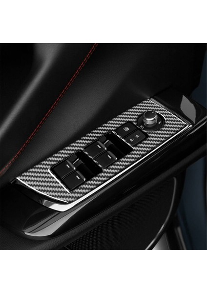 Mazda Cx9 Cx-9 2016-2022 Lhd Kapı Yan Cam Kaldırma Anahtarı Paneli Kapağı Döşeme Iç Aksesuarlar Için Gerçek Karbon Fiber (Yurt Dışından)