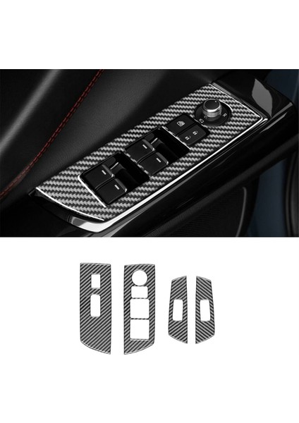 Mazda Cx9 Cx-9 2016-2022 Lhd Kapı Yan Cam Kaldırma Anahtarı Paneli Kapağı Döşeme Iç Aksesuarlar Için Gerçek Karbon Fiber (Yurt Dışından)