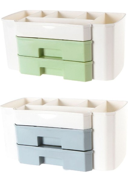 Makyaj Düzenleyici Kozmetik Kutusu Mücevher Saç Aksesuarları Güzellik Cilt Bakım Ürünleri Düzenleme Makyaj Saklama Kutusu, Mavi (Yurt Dışından) modelleri