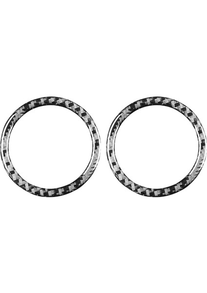 Acura Tsx 2009-2014 Karbon Fiber Orta Konsol Gösterge Paneli Yan Hava Çıkış Halkası Trim Iç Aksesuarlar (Yurt Dışından)