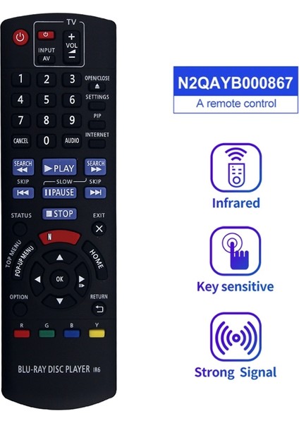 N2QAYB000867 Uzaktan Kumanda Panasonic Blu-Ray Disk Oynatıcısı Için Değiştirilebilir DMP-BD89 DMP-BD79 DMPBD89 DMPBD79 (Yurt Dışından) fiyatları