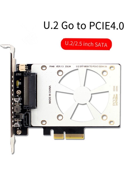 U.2 Ssd'den Pcıe4.0 Yükseltici Kartına Pcı Express 4.0 X4 X8 X16 SFF-8639 Genişletme Kartı Windows8/10/linux Için (Yurt Dışından)