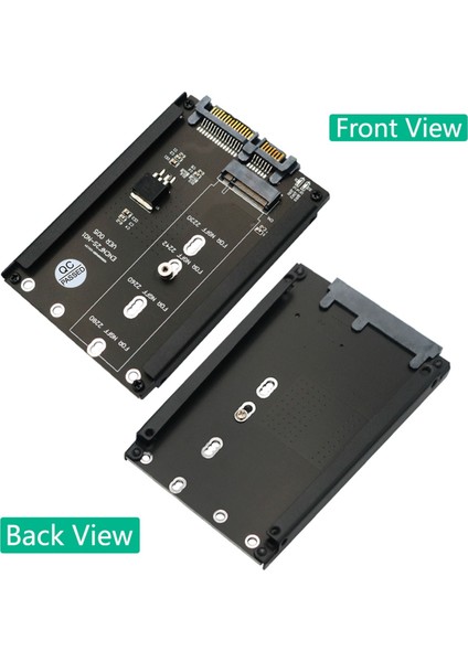 M.2 Ngff Anahtar B'den 2.5 Inç Sata Iıı Adaptör Kartına + Ngff M.2 2230 2242 2260 2280 Sabit Disk Adaptör Kartı Için Çerçeve Braketi (Yurt Dışından)