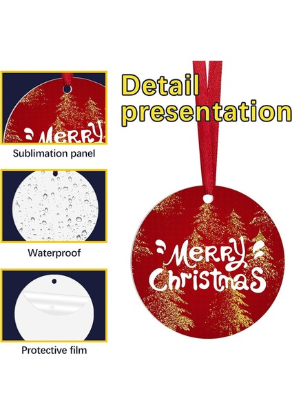 36 Adet Metal Süblimasyon Süs Boşlukları, Noel Ağacı Dekoru Için Süblimasyon Noel Süs Boşlukları (Yurt Dışından) fırsatları