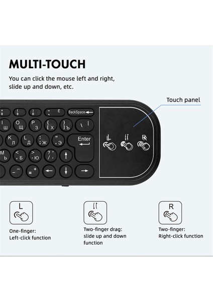 Rusça Sürüm G60S Pro Bt Kablosuz Ses Uzaktan Kumanda 2.4g Bt5.0 Dokunmatik Ekranlı Çift Modlu Ses Uzaktan Kumanda (Yurt Dışından) modelleri