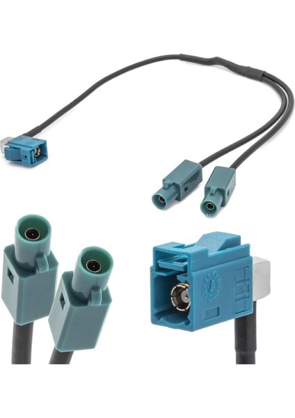 Radyo Y-Anten Adaptörü Bir Fakra Dişi - Iki Fakra Erkek Dönüşüm Kablosu Anten Adaptörü Konnektörü Vw/audi Için (Yurt Dışından) fiyatları