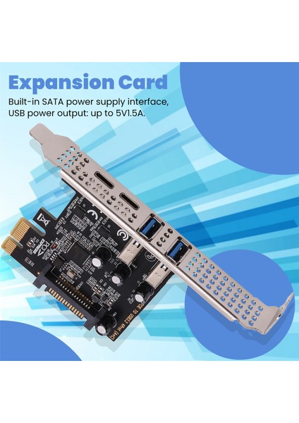 Pcı Genişletme Kartı 4-Port (Tip-C+A) USB 3.2 Genişletme Kartı 5gbps Yüksek Hızlı Hub Masaüstü Bilgisayar Için Sürücüsüz (Yurt Dışından) fırsatları
