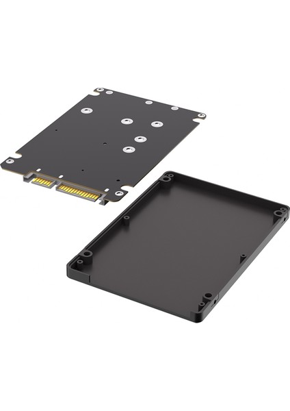 2'si 1 Arada M.2 Ngff Anahtar B ve Msata Ssd'yi 2.5 Sata3 Adaptörüne Plastik Muhafazalı SSD Kasa Kutusuyla Birleştirin (Yurt Dışından) modelleri