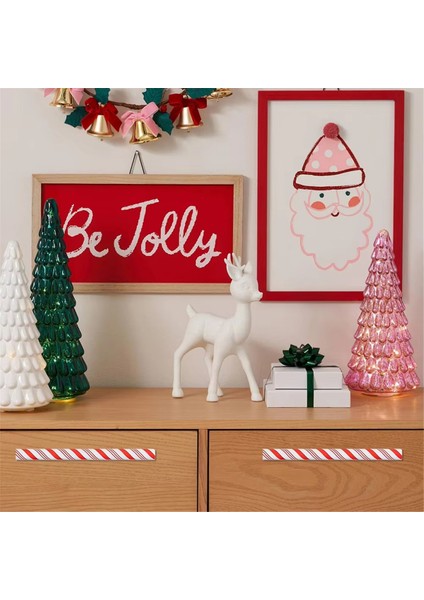4 Adet Kapı Kolu Kapağı Noel Dekoratif Dolap Şifonyer Çekmece Şifonyer El Kapağı Ev Dekor Çekmece Kolu Kapağı (Yurt Dışından)