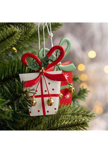 Dövme Demir Noel Ağacı Kolye Yıldız Çan Noel Partisi Ev Dekorasyonu Kolye E (Yurt Dışından)