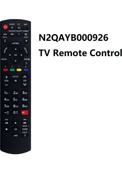 N2QAYB000926 Uzaktan Kumanda Panasonıc Tv LED LCD Akıllı Hdtv TC-39AS530 TC39AS530U TC-40AS520 TC40AS520U Için Değiştirildi (Yurt Dışından) fırsatları